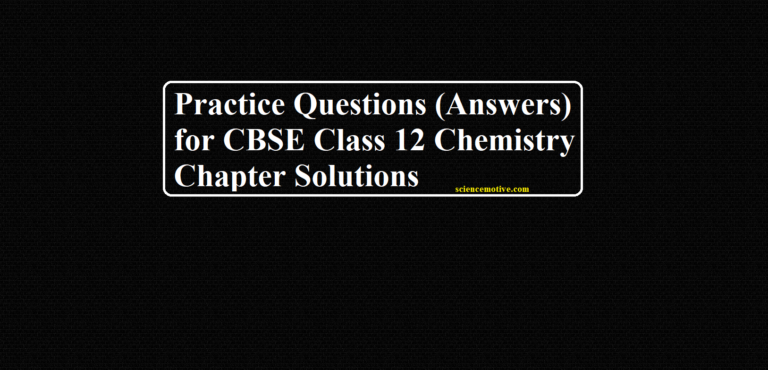 case study questions chemistry class 12